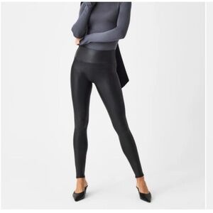 SPANX Faux Leather Leggings XL